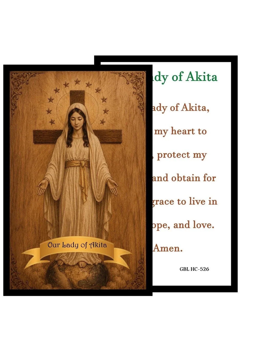 Our Lady of Akita Catholic Candle | Prayer, Peace, and Protection